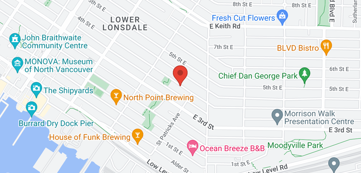 map of 359 E 4TH STREET